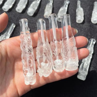 China China Natural Cutting Sale Crystal Quartz Smoking Pipe Handmade Crystal Smoking Pipe Craft For for sale