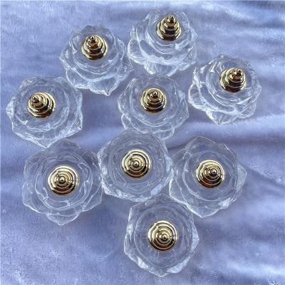 China China Crystal Perfume Bottle Pendant High Quality White Clear Hand Carving Quartz Lotus Oil Perfume Bottle Necklace Pendant for sale