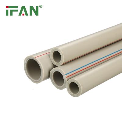 China Water supply factory supply hot and cold water ppr pipe standard length gray color 4m high pressure ppr tube for sale