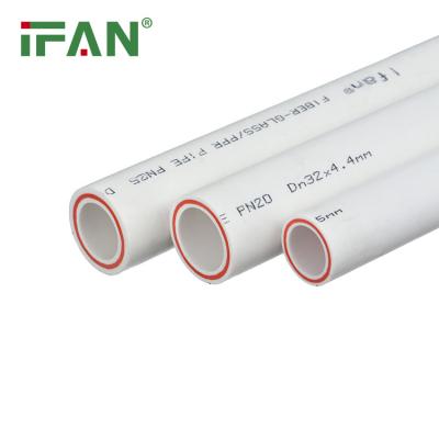 China IFAN Ppr Compound Color Tubes Heat Resistant White Plastic Ppr Pipe Water Pipes For Water Supply System for sale