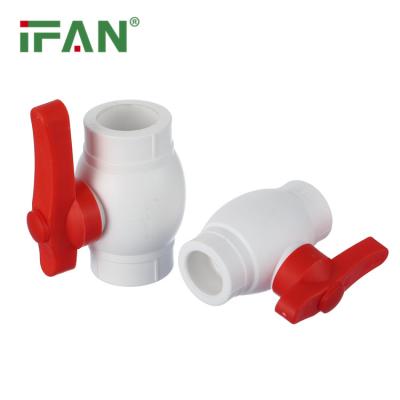 China Applied In Heating And Hot Water Systems 100% New Raw Material DN20 Ppr Fittings White Color Plastic Ppr Ball Water Valves for sale