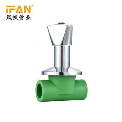 China ISO9001 DN20 DN25 DN32 General Brass Two Way Valve Water Concealed Brass Stop Valve for sale