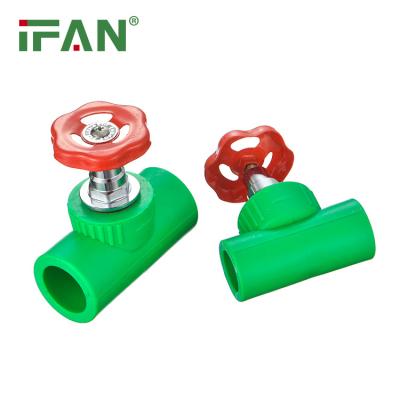 China Water Control Ifan Wholesale Price Pn25 Pressure Iron Handle Water Control Valve Ppr Stop Valve for sale