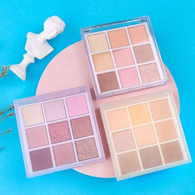 Κίνα Makeup 9 Color Eyeshadow Palette Lilac Private Label Waterproof Wholesale Vegan High Waterproof Mineral Dye προς πώληση