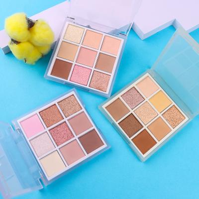 중국 Wholesale Neon Matte Shimmer Pressed Glitter Make Up Glow Powder Eyeshadow Makeup Waterproof Neon UV Neon Palette 9 Colors 판매용