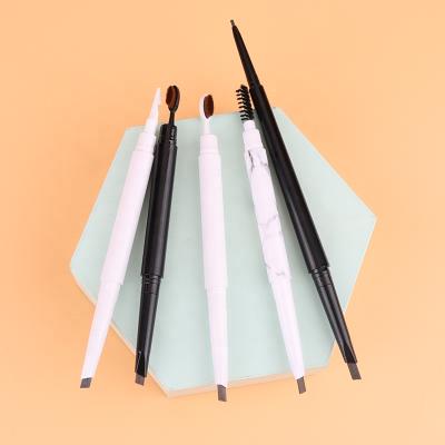 Cina Wholesale Waterproof Eyebrow Pen Microblading Permanent Makeup Waterproof Double Ended Brow Pencil in vendita