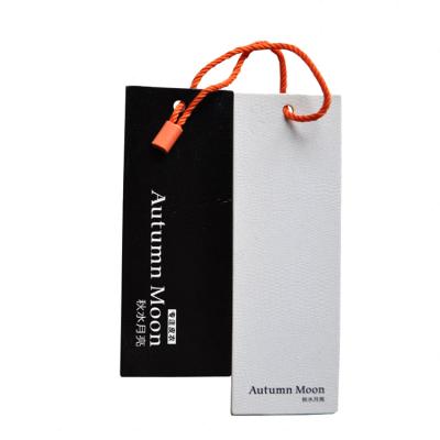 China Fashion Sustainable Custom Swing Tags Garment Hanger Tag For Clothing Labels for sale