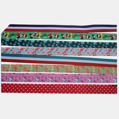 China Sustainable Garment Accessories Wholesale Custom Printed Grosgrain Ribbon for sale