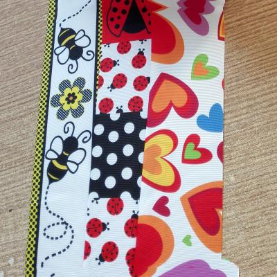 China Viable Customized Design Printing Grosgrain Ribbon Strip For Box for sale