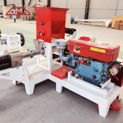 China Home Use Factory Price Catfish Livestock Zooplankton Diesel Engine Fish Feed Pellet Floating Machine for sale