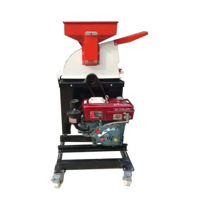 China Large Output Farms Mini Farms Oprate Cow Easy Feed Hay Fodder and Grain Crusher Combined Farms Cleaver Straw Chaff Cutter Combined Machine for sale