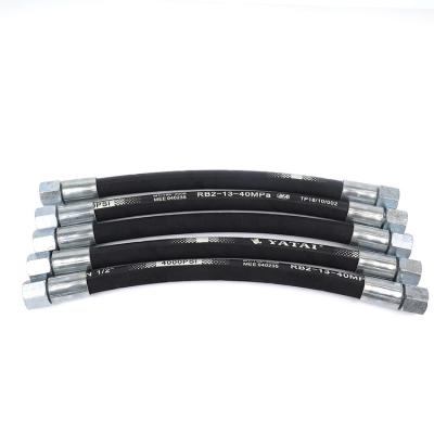 China Petroleum Base Hydraulic Fluids Hose Hydraulic High Pressure Hose Rubber Hose Assembly for sale