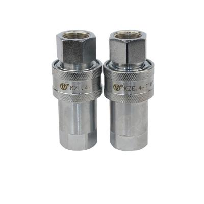 China Machinery Flat Face High Pressure Hydraulic Quick Coupler Stainless Steel Quick Coupling for sale