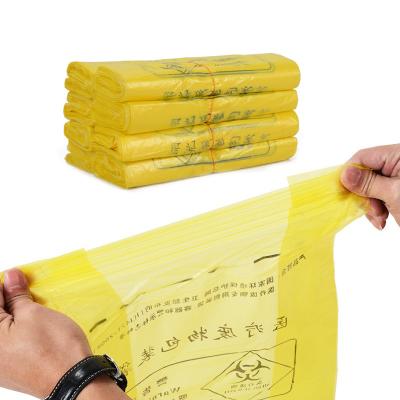 China Disposable Biohazard Waste Bag Disposable Popular Customized Yellow Medical Waste Bags for sale