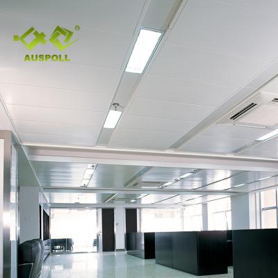 China Artistic Ceilings Metal Clip-in Aluminum Ceiling Panel Square Suspended Ceiling For Office for sale