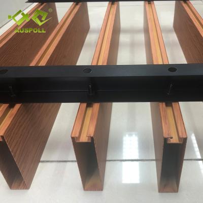 China Artistic Baffle Station Metal Ceilings Material Aluminum False Ceiling Tiles With SGS for sale