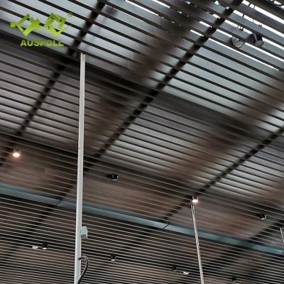 China Artistic Ceilings Restaurant U Shape Tube Suspended Aluminum Square Ceiling Partition Ceiling for sale