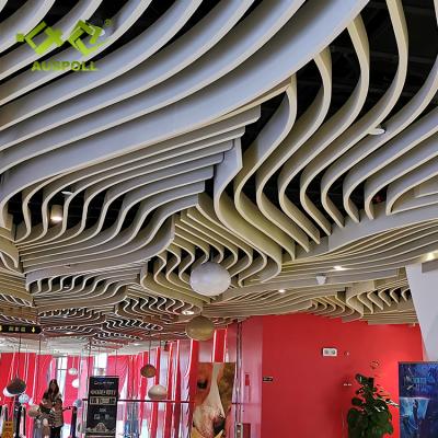 China Artistic Ceilings Profiles Interior Aluminum Commercial False Suspended Partition Ceiling Ceiling Tile Construction System for sale