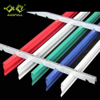 China Aluminum One-Shaped Ceiling Dropping Artistic Ceilings Curtain Ceiling Strip For Cafe Room for sale