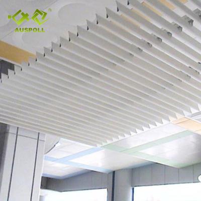 China Artistic Ceilings Decoration Suspended Water Drop Shape Aluminum Strip Ceiling Tiles for sale