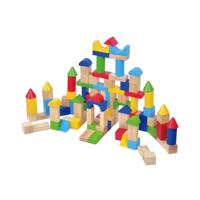 China Educational Toy Custom Kids Baby Natural Organic Pastel Educational Toys Set Wooden Building Blocks For Children for sale