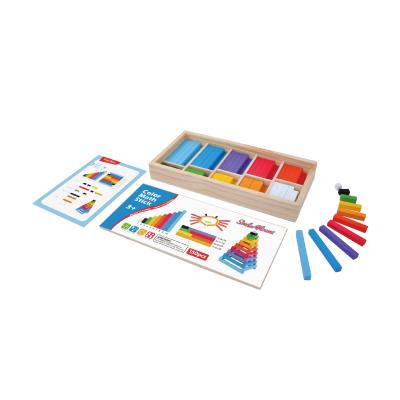 China High Quality Colorful Pinewood 300 PCS Montessori Match and Math Sticks Educational Wooden Toys for sale