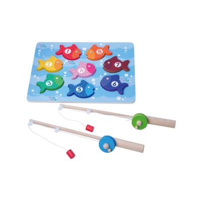 China New Plywood Fancy Design Wooden Game Fishing Toys For Kids for sale