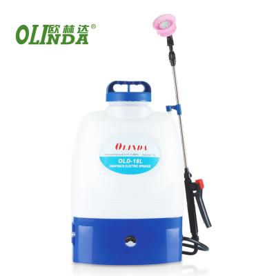 China Agriculture Factory High Pressure 18L 12v Knapsack Power Plastic Electrostatic Sprayer Japan for sale