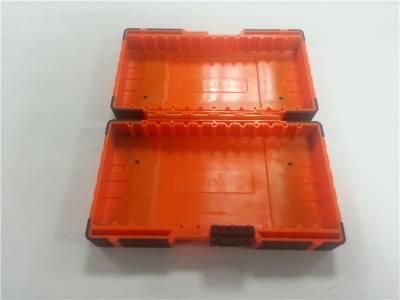 China Portable Low Volume Custom Plastic Moulding Orange Toolbox Comfortable Handle for sale