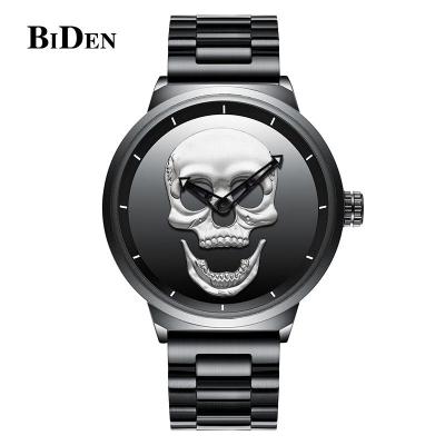 China Skull Steel Personality Non-specific Biden Men's Watch Strap Fashion Quartz Watch Waterproof Wholesale for sale