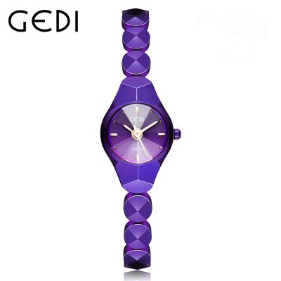 China Wholesale GEDI Water Resistant Ladies Watch Water Stainless Steel Watch Quartz Strap Back Watch for sale