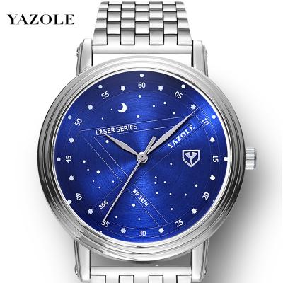 China Non-specific YAZOLE 305 men fashion business stainless steel band quartz wristwatch top luxury brand male wristwatch for sale