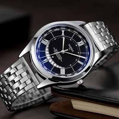 China Genuine Yazole M410-s Automatic Date Watch Men's Stainless Steel Belt Personality Fashion Quartz Watch Sports Casual Luxury Watches for sale