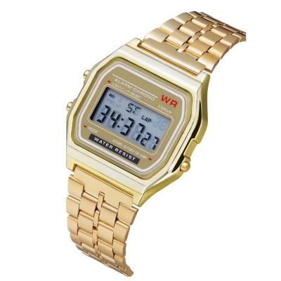 China Casi Digital alarm sportwatch women men gold watch cheap vintage electronic male unisex sports LED Digital military wristwatches for sale