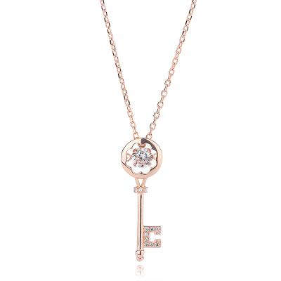 China FASHIONABLE Necklace Smart Pendant Light Sterling Silver Female Key Luxury Jewelry for sale