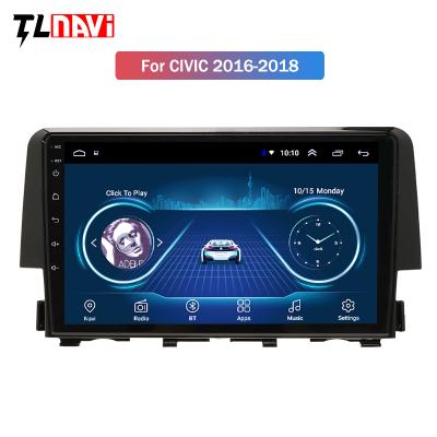 China Automotive Android 10 For HONDA CIVIC 2016 2017 2018 2019 Car DVD Player Navigation GPS Stereo Radio Multimedia for sale