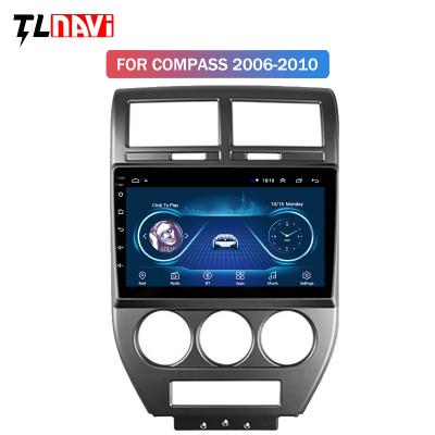 China Full Touch Screen 9 Inch Car Android 10 Automotive Multimedia Player For 2006-2010 Jeep Compass GPS Navigation for sale