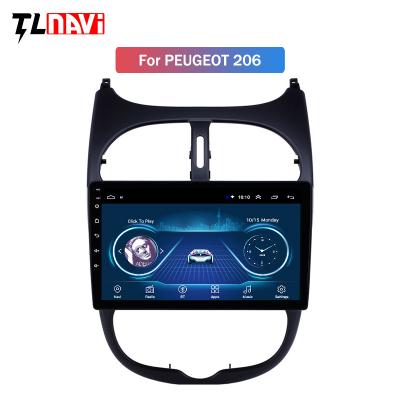 China GPS Autoradio HD 9 inch Android 10 Touch Screen Car Radio Automotive Audio For Peugeot 206 2000-2016 for sale