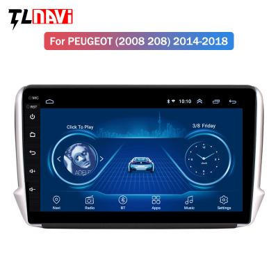 China 10.1 inch Automotive Android 10 Car GPS Multimedia For Peugeot 2008 2014-2018 208 Series Navigation Player for sale