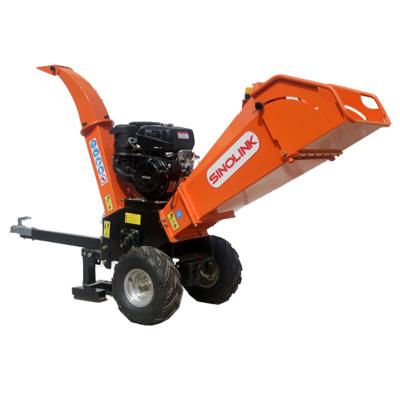 中国 Cutting Of Forestry Log Waste Sinolink 15hp Commercial Wood Chipper Sale 販売のため