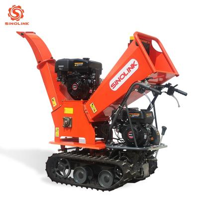 China Truss Self-Propel Wood Chipper With Gasoline Engine CE Certificated Self-Propel Wood Chipper Tracked zu verkaufen