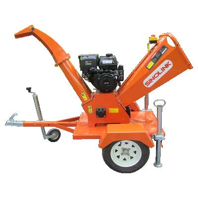 China 15hp pretrol engine trailer chipper shredder forestry woodworking machinery wood chipper forestry waste 15hp forestry log cutting machine à venda