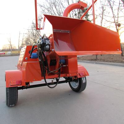 China Log Cutting Machine Wood Chipper Forestry ATV Log Wood Chipper Garden Waste ATV Max Diameter Diesel Engine Log Chipping Machine Wood Chipping Machine à venda