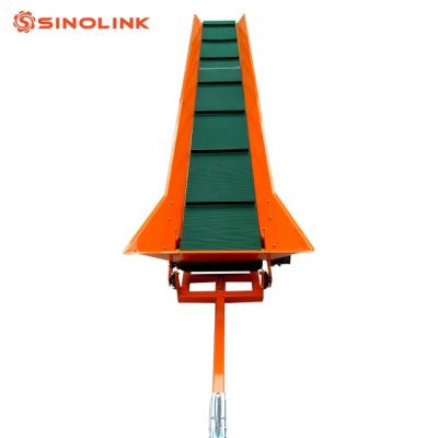 Cina Mini Heat Resistant Gasoline Engine Stacker Firewood Belt Conveyor Adjust Height in vendita