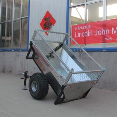 Κίνα ATV Trailer Galvanized Atv Tilting Dump Trailer Tranporter Dolly Cart With CE Certification, Mini Tandem Atv Trailer προς πώληση