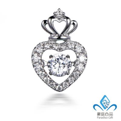 China Daily Fashion Custom Unique Heart Shaped Jewelry Designs 14K/18K Real Gold Diamond Pendant High Quality for sale