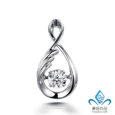 China FASHIONABLE Custom Unique Drop Shaped Jewelry Designs 14K/18K Real Gold Diamond Pendant High Quality for sale