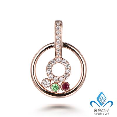 China TRENDY Fashion Daily Jewelry Designs 14K/18K Real Gold Diamond Pendant High Quality for sale