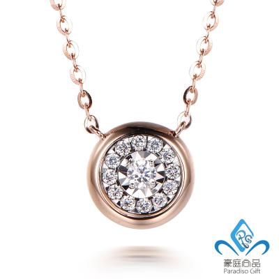 China Newest Fashion CLASSIC Jewelry Designs High Quality Minimalist 14K/18K Real Gold Diamond Necklace for sale