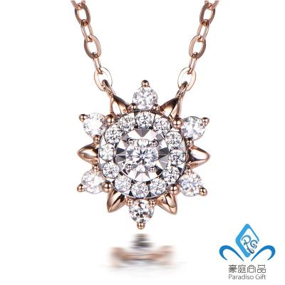 China Vintage Luxurious Fashion Costume Jewelry Designs 14K/18K Real Gold Diamond Necklace High Quality for sale